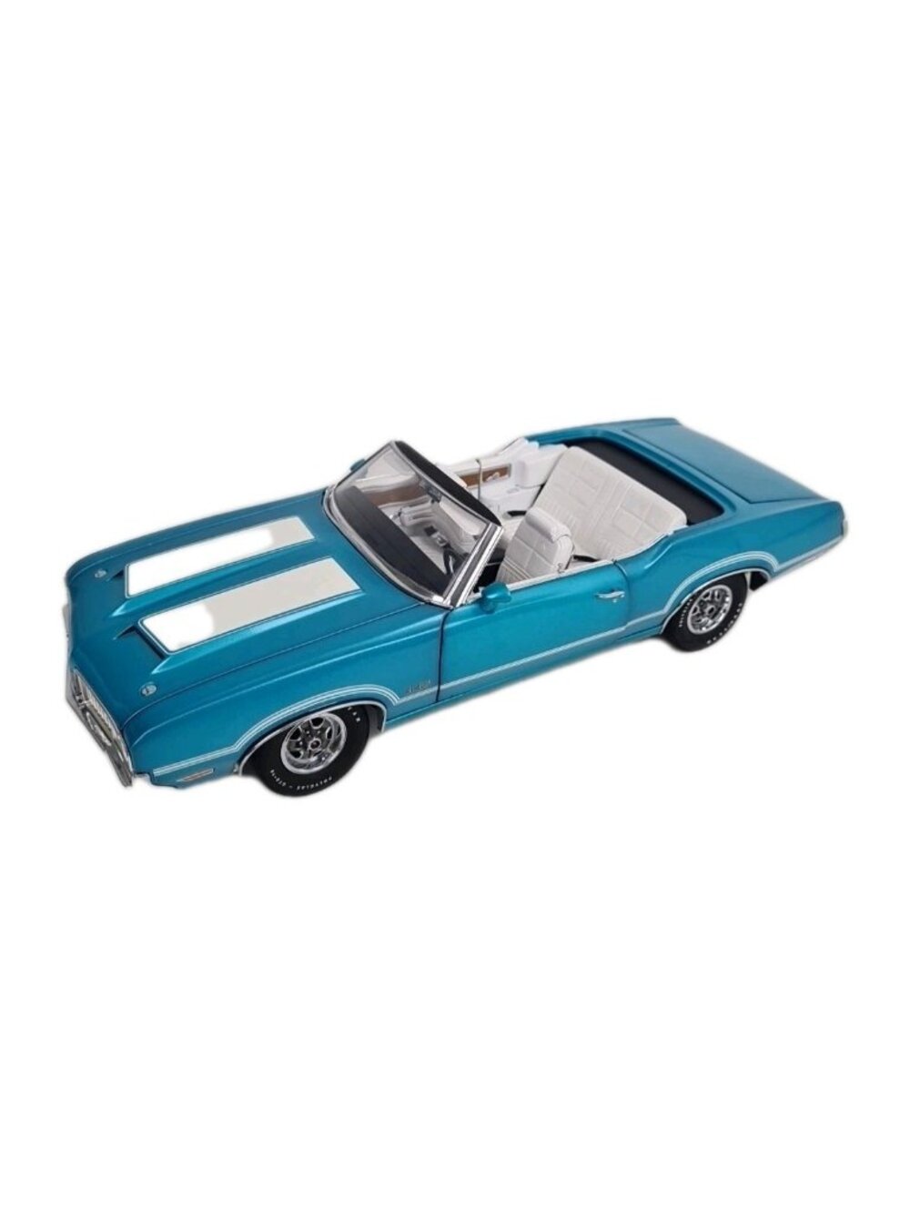 ExactDetail 1970 Olds 442 Mobile Convertible Car 1:18 Aegean Aqua Die Cast